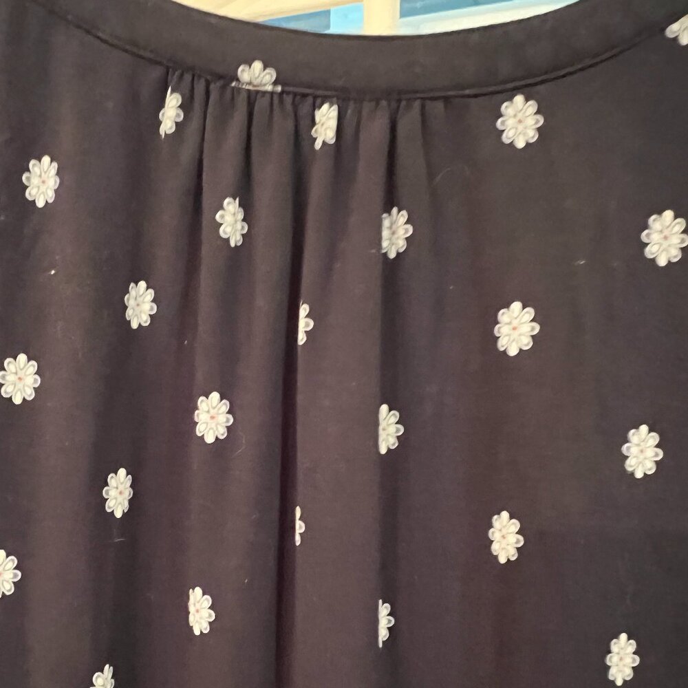 NWOT JJill Navy short sleeve dress - Picture 2 of 4